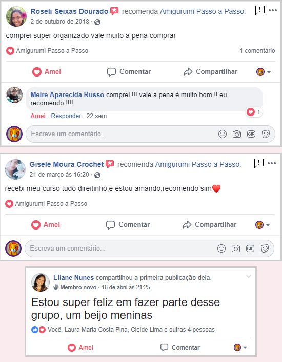 Feedbacks do curso